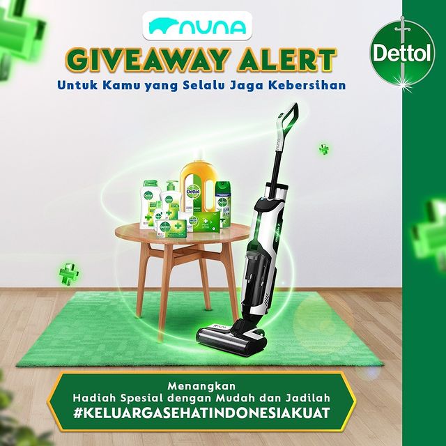 Kuis Dettol x Nuna Berhadiah Ultimate 7 Floor Cleaner & Hampers