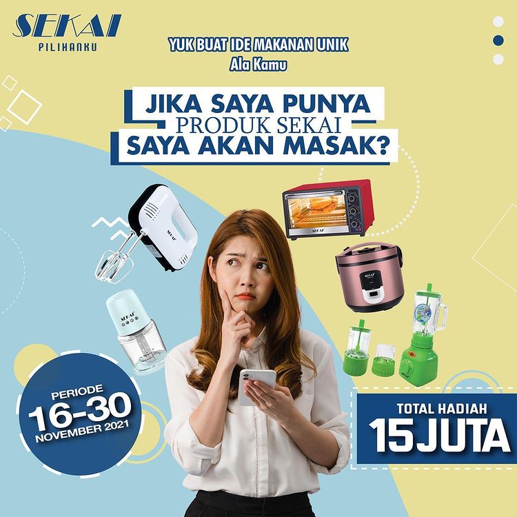 Kuis Filter Instagram SEKAI Pilihanku Total Hadiah 15 Juta Rupiah