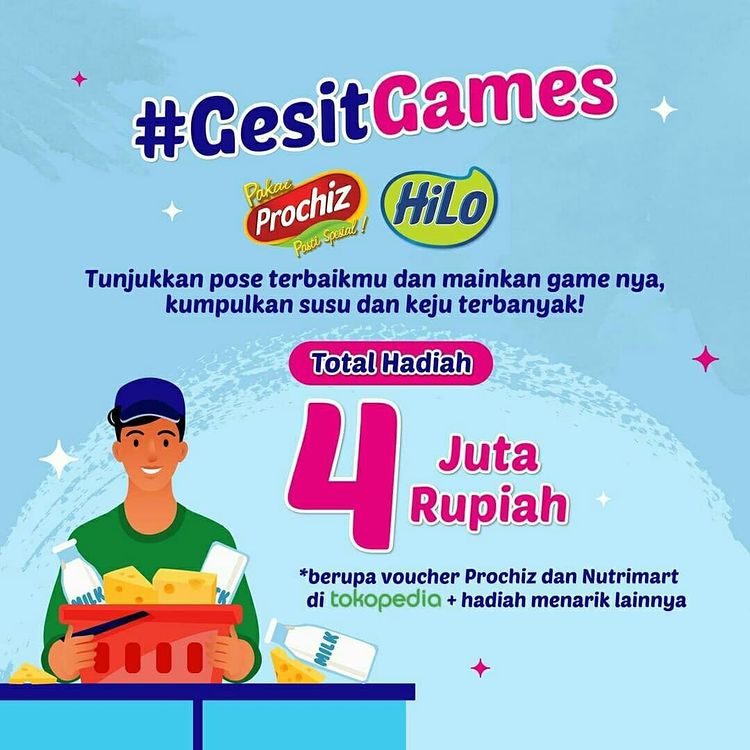 Kuis Gesit Games IG Filter Berhadiah Total 4 Juta Rupiah