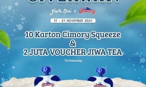 Kuis Jiwa Tea x Cimory Berhadiah 10 Karton Produk & Voucher 2 Juta