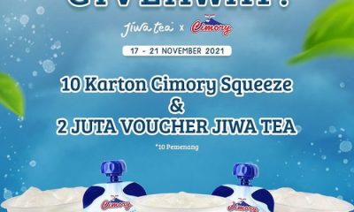 Kuis Jiwa Tea x Cimory Berhadiah 10 Karton Produk & Voucher 2 Juta