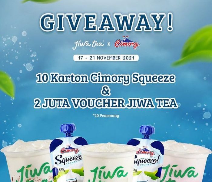 Kuis Jiwa Tea x Cimory Berhadiah 10 Karton Produk & Voucher 2 Juta