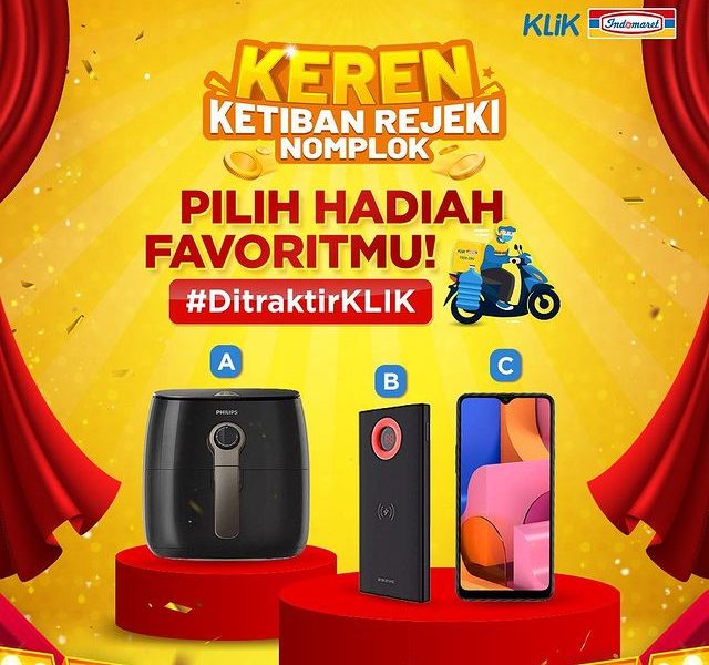 Kuis Keren Klik Indomaret Berhadiah Samsung A205, Air Fryer & PB
