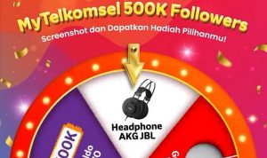 Kuis Screenshot 500K Followers MyTelkomsel Berhadiah Total 5 Juta