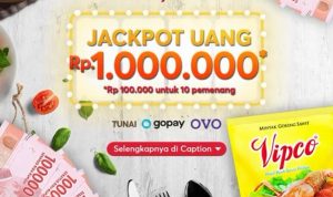 Kuis Vipco Giveaway Berhadiah Uang Total 1 Juta Untuk 10 Pemenang