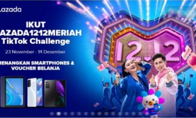 Lazada 12.12 Meriah TikTok Challenge Berhadiah 3 HP Mewah