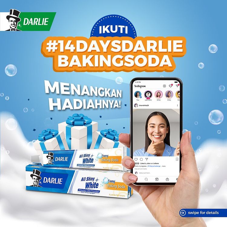 Lomba 14 Day Darlie Baking Soda Hadiah SAMSUNG M22, Smart TV, dll (2)