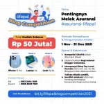 Lomba Blog Pentingnya Melek Asuransi Hadiah iPhone 13, Laptop & Uang