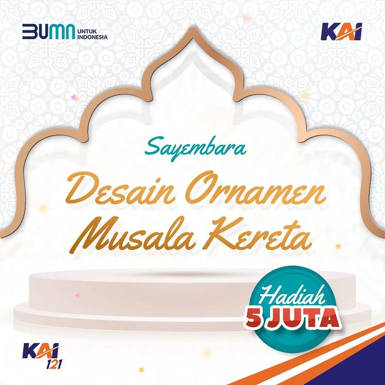 Lomba Desain Ornamen Musala Kereta Berhadiah Uang 5 Juta + Sertifikat