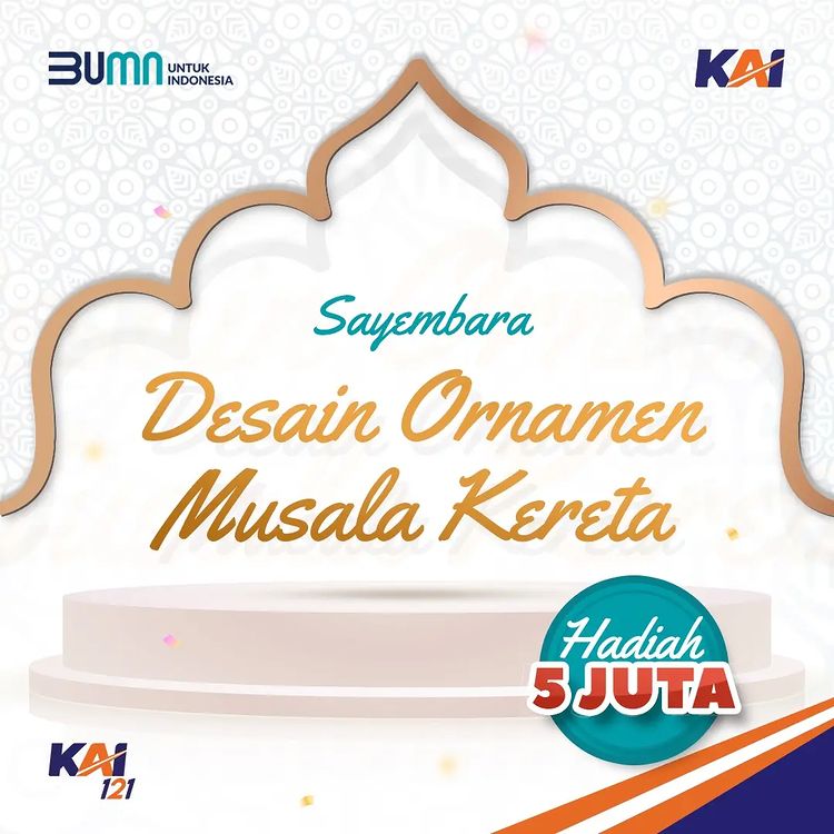 Lomba Desain Ornamen Musala Kereta Berhadiah Uang 5 Juta + Sertifikat