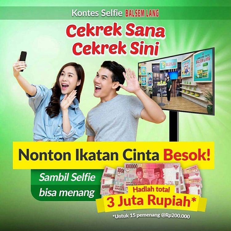 Lomba Foto Balsem Lang Ikatan Cinta Berhadiah Total 3 Juta Rupiah