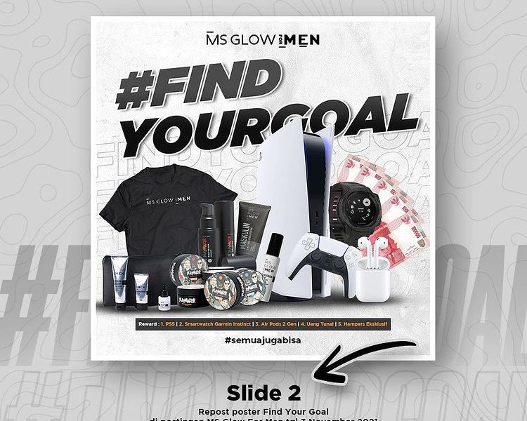 Hadiah Lomba Foto Find Your Goal MS Glow Berhadiah PS 5, Garmin, Air Pods, dll