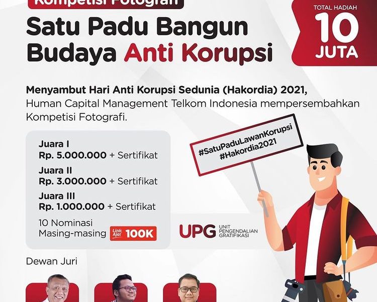 Lomba Foto Satu Padu Bangun Budaya Anti Korupsi Total Hadiah 10 Juta