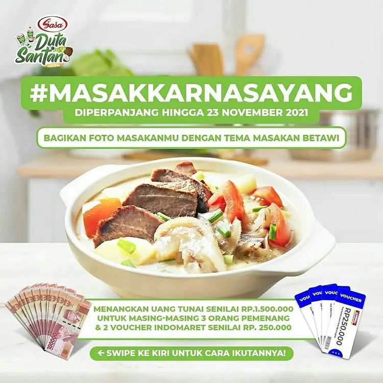 Lomba Masak Karna Sayang Berhadiah Uang & Voucher Jutaan Rupiah