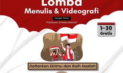 Lomba Menulis & Video Pahlawan Di Mata Milenial Total Hadiah 10 Juta
