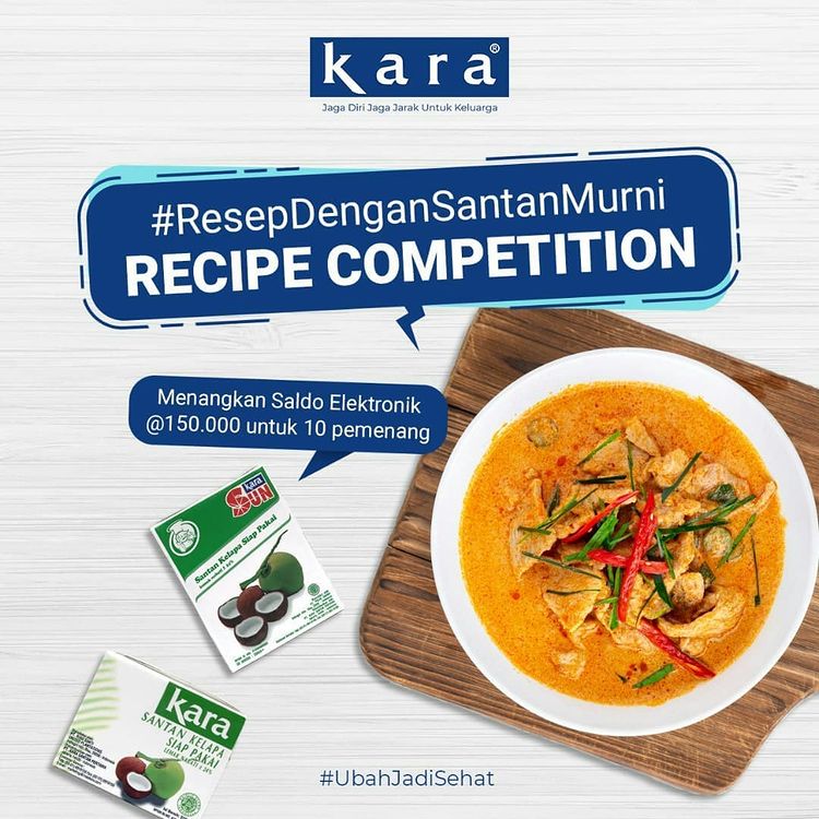 Lomba Resep Dengan Santan Murni Berhadiah Saldo Total 1.5 Juta