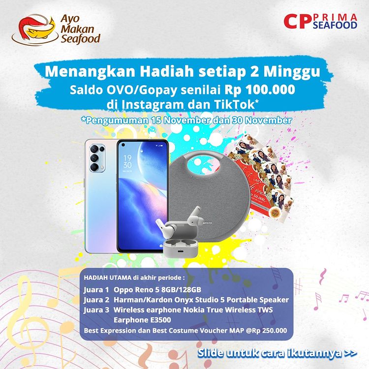 Hadiah Lomba Shifudo Dare To Dance Berhadiah OPPO Reno 5