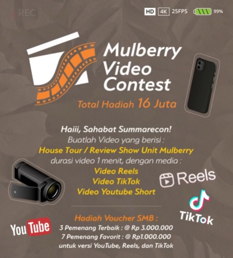 Lomba Video Mulberry Berhadiah Voucher SMB Total 16 Juta Rupiah