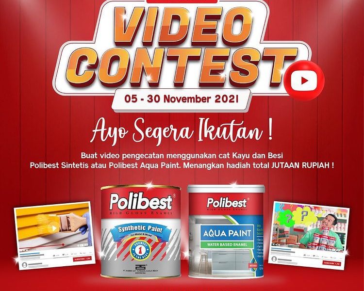 Lomba Video Ngecat Pakai Polibest Berhadiah Total 1.750.000 IDR
