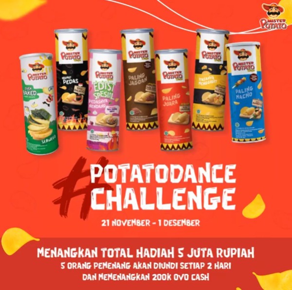 Lomba Video Reels Potato Dance Berhadiah Total 5 Juta Rupiah