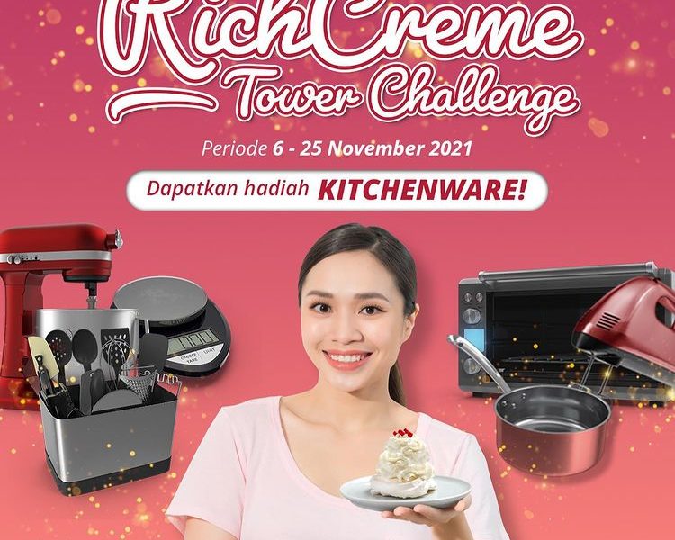 Lomba Video Reels RichCreme Tower Berhadiah Alat-alat Dapur Gratis