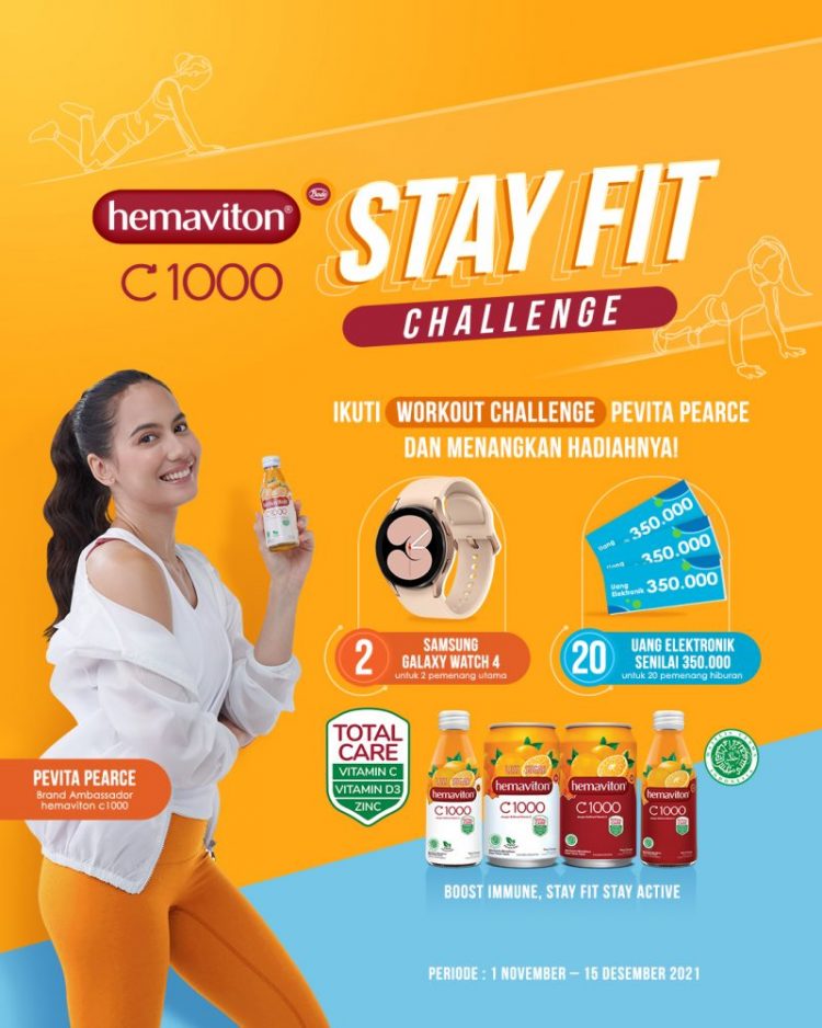 Lomba Video Workout Stay Fit Hadiah SAMSUNG Watch 4 & Gopay 7 Juta