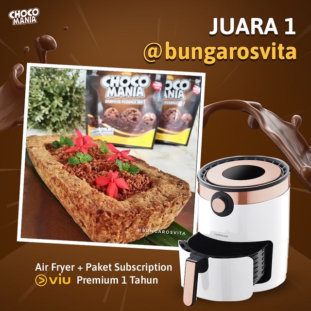 Pemenang Air Fryer Lomba Resep Chocomania 10 Okt - 10 Nov 2021