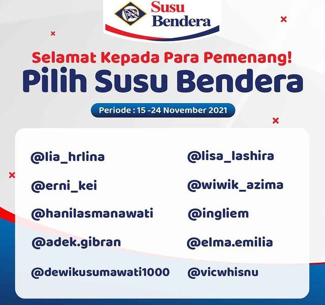 Pemenang Lomba Foto Pilih Susu Bendera Periode 1 (15-24 Nov 2021)