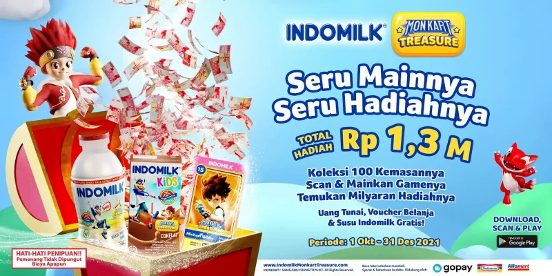 Promo Indomilk Monkart Berhadiah Total Senilai 1.3 Miliar Rupiah