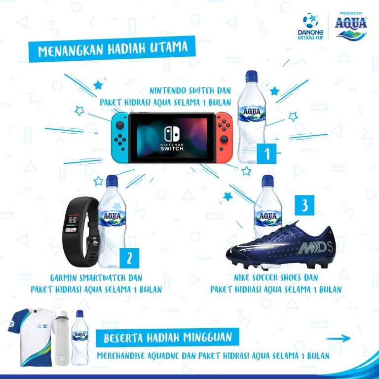 Lomba Video Aqua Hold The Bottle Hadiah Nintendo Switch, Smartwatch, dll