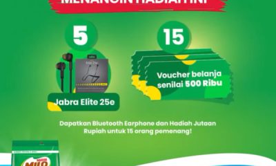 TikTok Challenge 100% Milo Energi Berhadia Jabra Elite 25e & Voucher