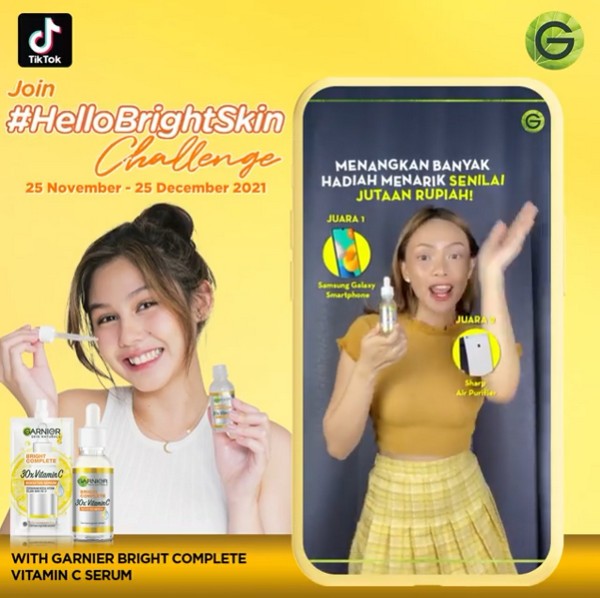 TikTok Challenge Hello Bright Skin Berhadiah Samsung M32 dan Lainnya