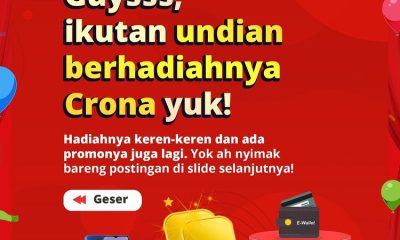 Undian Lem Crona Berhadiah Emas, Smartphone, Speaker & Saldo