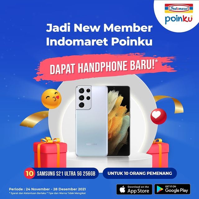 Undian New Member Indomaret Poinku Hadiah 10 Samsung S21 Ultra 5G