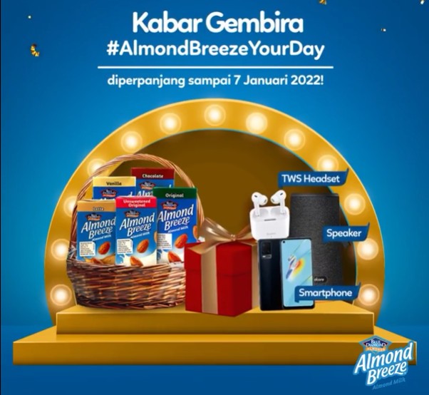 Thumbnail Challenge Almond Breeze Your Day Berhadiah Oppo A54⁣, Speaker, dll