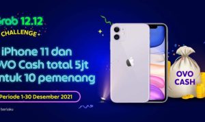Grab 1212 Tiktok Challenge Berhadiah 4 unit iPhone 11 & OVO