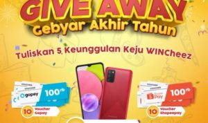 Kuis Gebyar Akhir Tahun WINCheez Berhadiah 2 Smartphone, dll