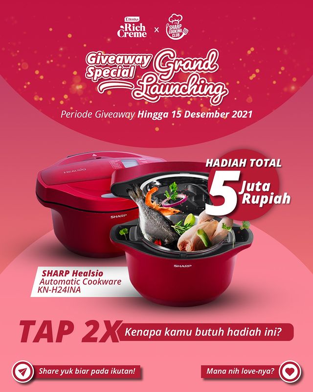 Kuis Grand Launching Berhadiah SHARP Healsio untuk 4 Pemenang