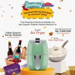 Kuis Janji Revolusi Sedaap Berhadiah 3 Juta, Iron Cast Pan, Air Fryer, dll