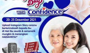 Kuis Mother's Day Confidence Berhadiah 3 Omron & Voucher Total 2 Juta