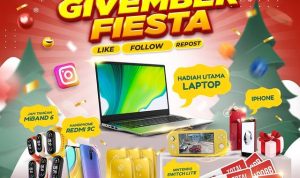 Kuis Niko Givember Fiesta Berhadiah iPHone, Laptop, Redmi 9C, dll