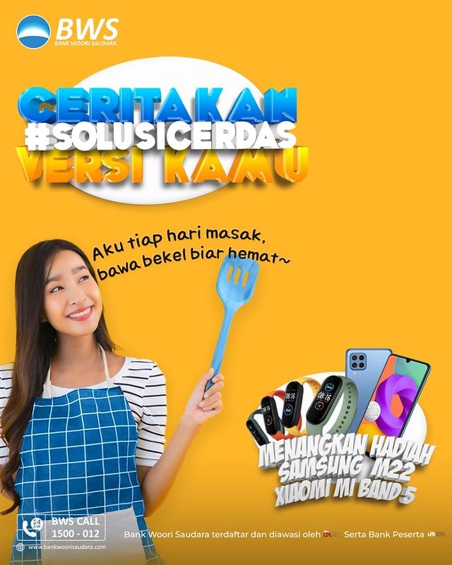 Kuis Solusi Cerdas Bank BWS Berhadiah SAMSUNG M22 & 2 Mi Band 5