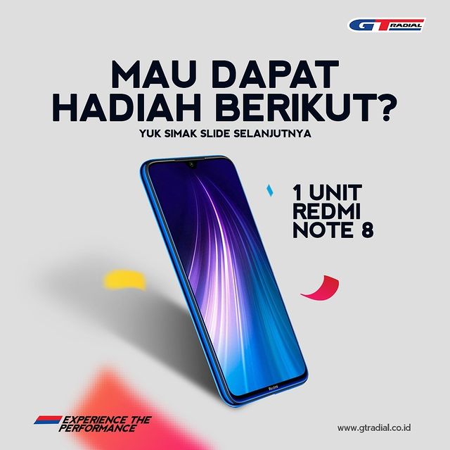 Lomba Foto Ban GT Radial Berhadiah Xiaomi Redmi Note 8