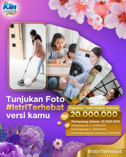 Lomba Foto SoKlin Lantai Istri Terhebat Total Hadiah 20.000.000