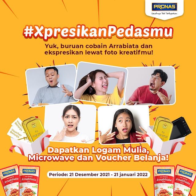 Lomba Foto Xpresikan Pedasmu Berhadiah Microwave, Emas, dll