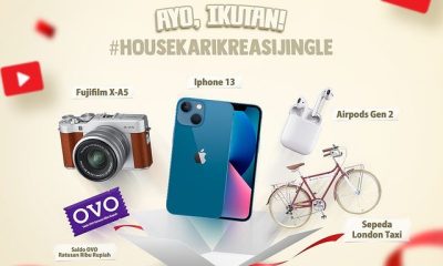 Total Hadiah Lomba House Kreasi Jingle Berhadiah iPhone 13, Fujifilm X-A5, dll
