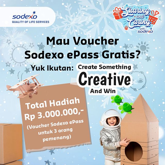 Lomba Kreasi Barang Bekas Berhadiah Voucher Sodexo Total 3 Juta