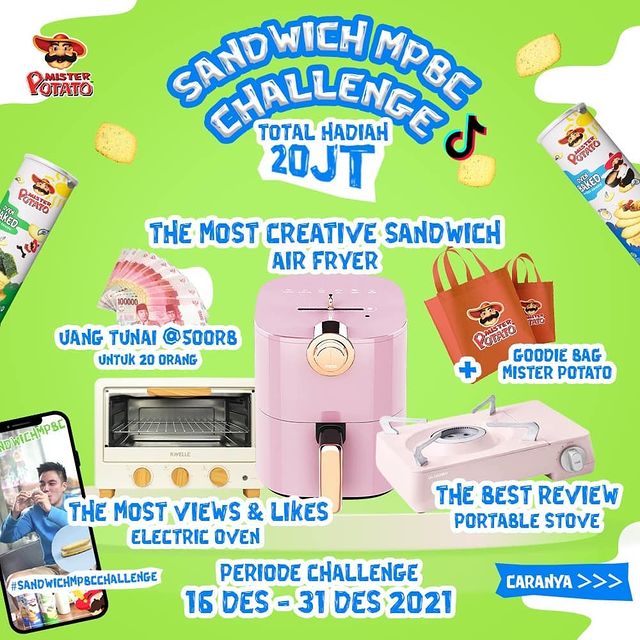 Lomba Kreasi Sandwich MPBC Berhadiah Total 20 Juta Rupiah Lho!