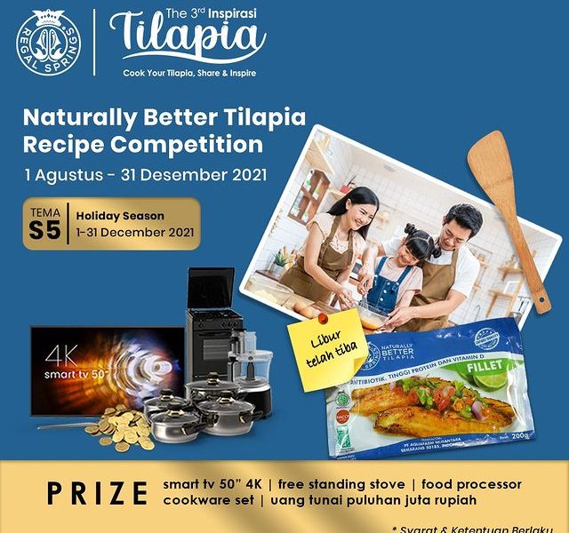 Lomba Resep Tilapia Regal Spring Berhadiah Smart TV, Uang, Saldo, dll