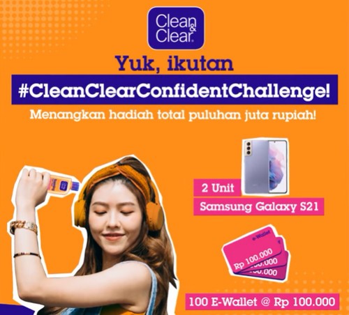 Lomba TikTok Clean Clear Confident Berhadiah 2 SAMSUNG S21